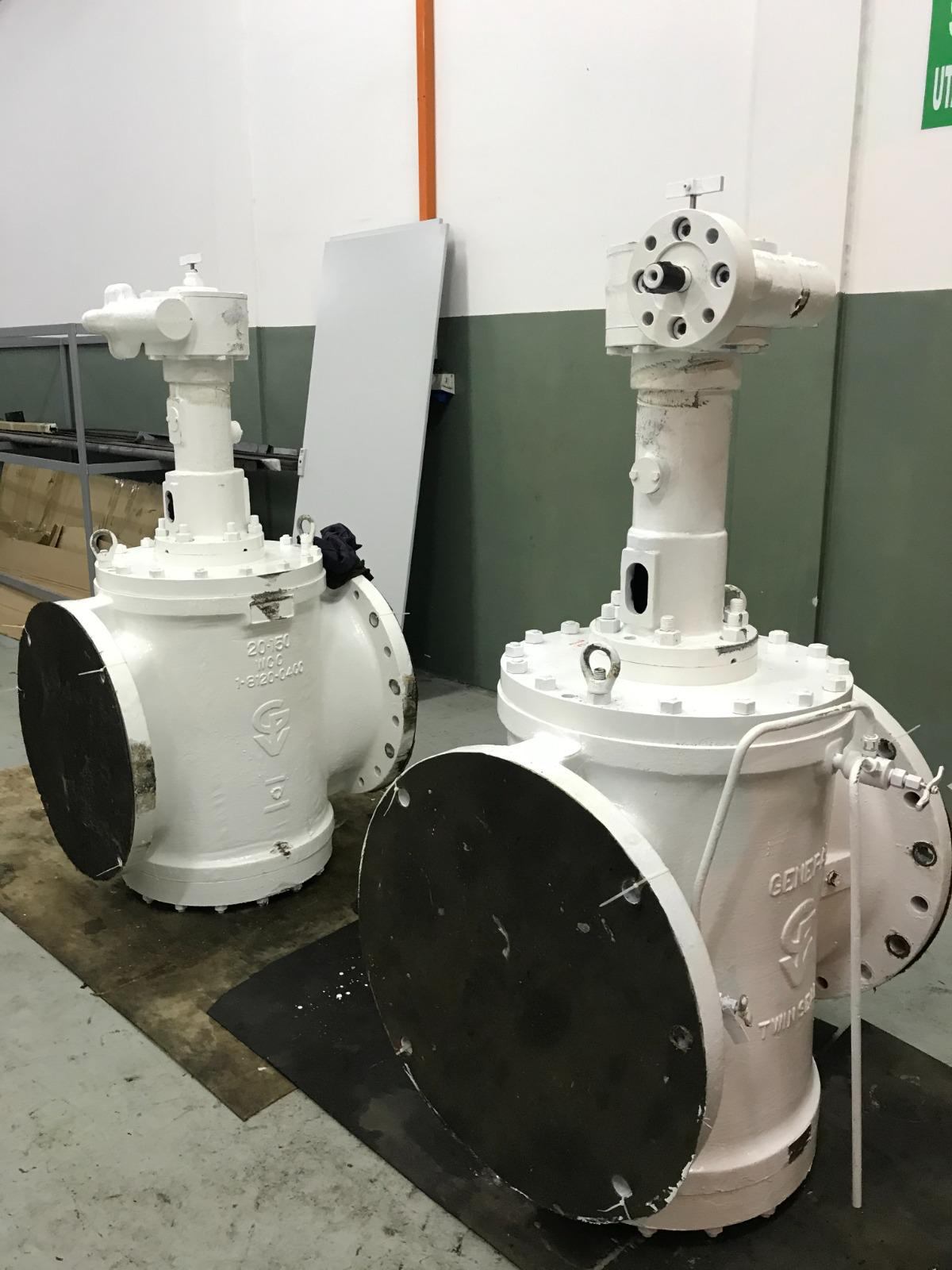 Overhauled gate valves with actuators